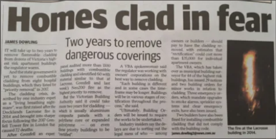 Homes clad in fear